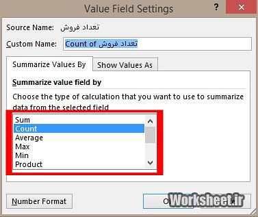 آشنایی با ابزار Pivot Table اکسل - بخش اول