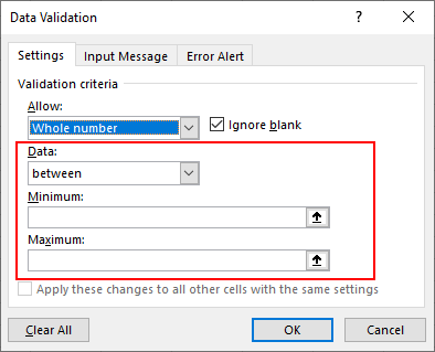 استفاده از ابزار Data Validation در اکسل