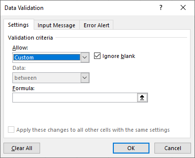 استفاده از ابزار Data Validation در اکسل